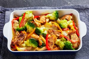 Pollo al Horno con Verduras, comidas saludables para los niños
